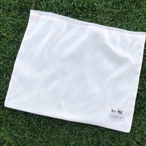 Coach drawstring dust protector cover bag